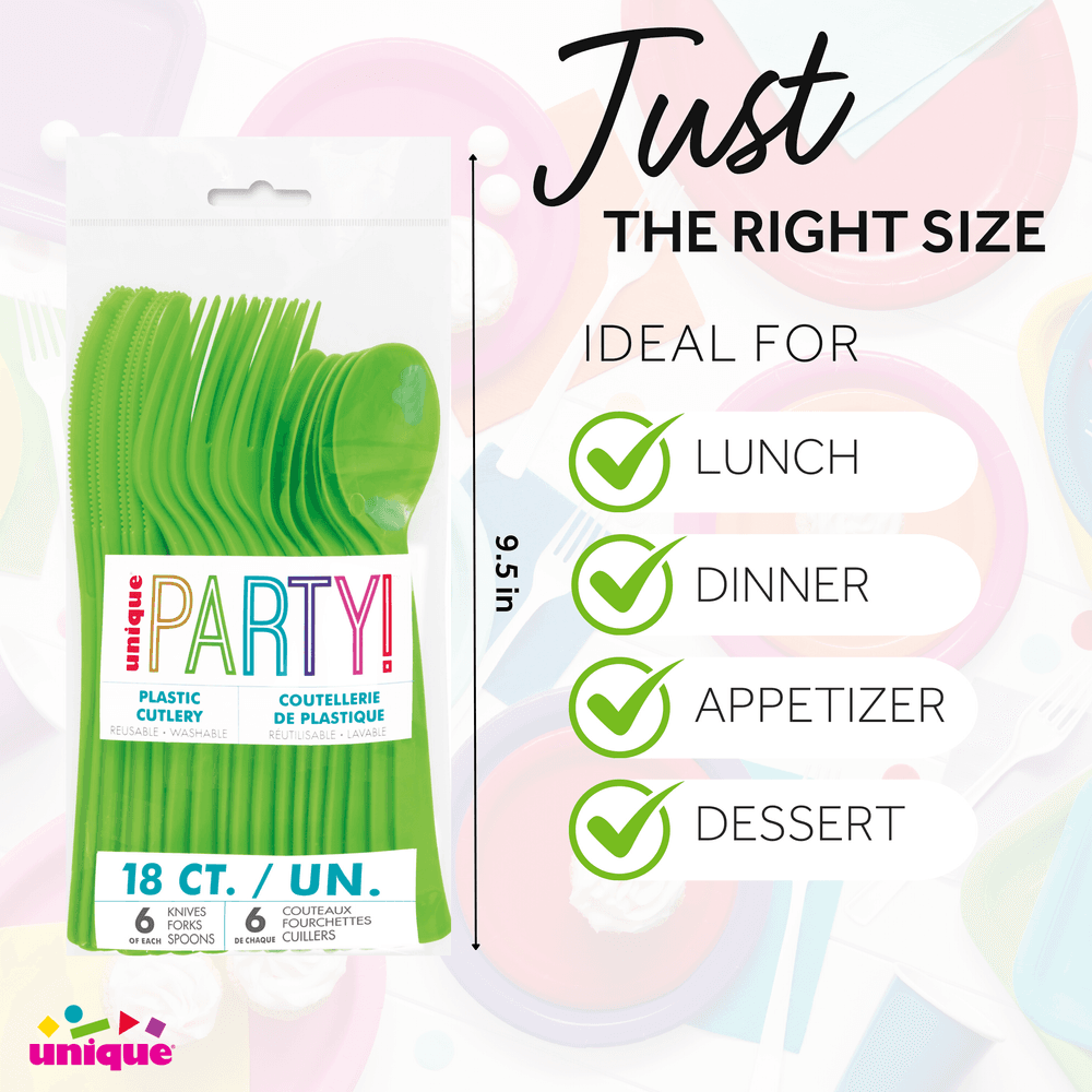 Unique - Lime Green Cutlery