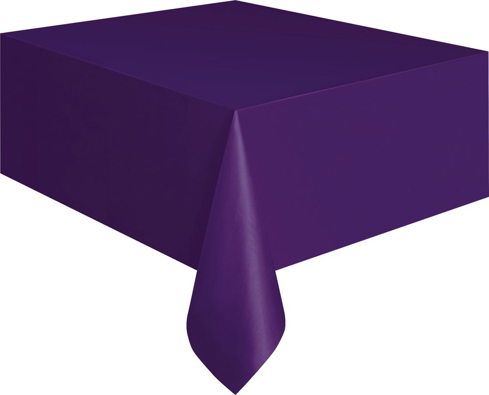 Unique - Deep Purple Plastic Table Cover