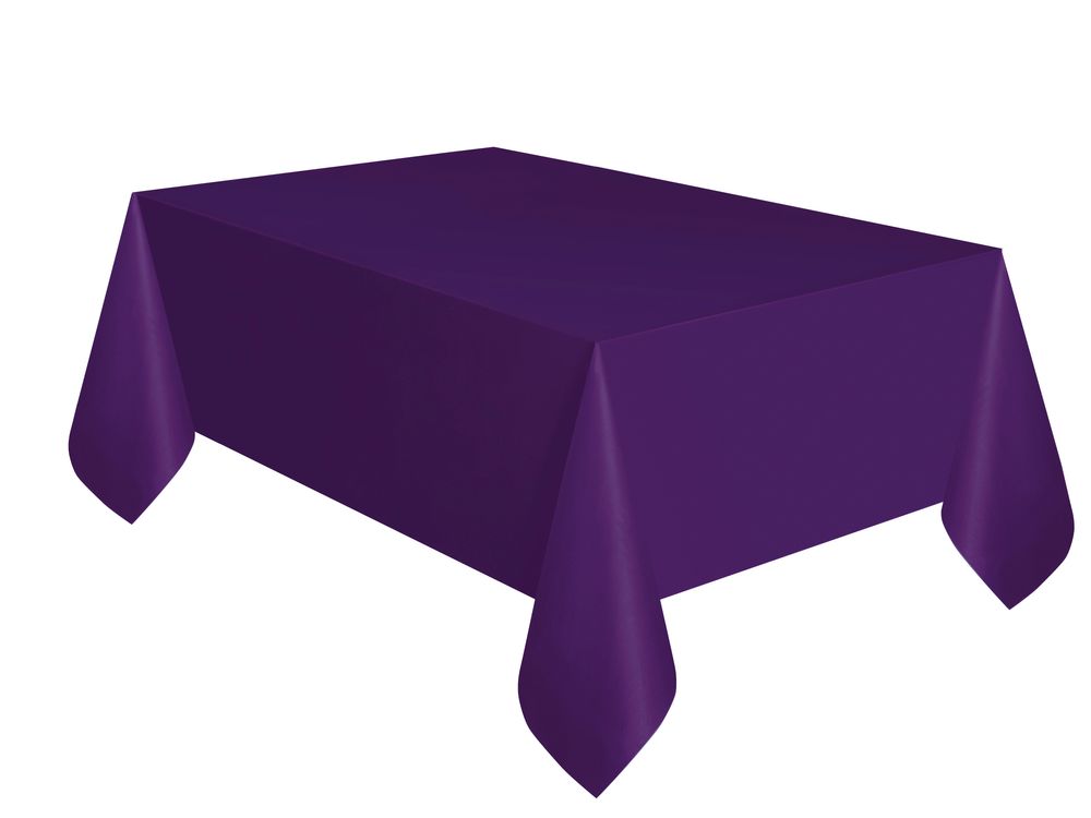 Unique - Deep Purple Plastic Table Cover