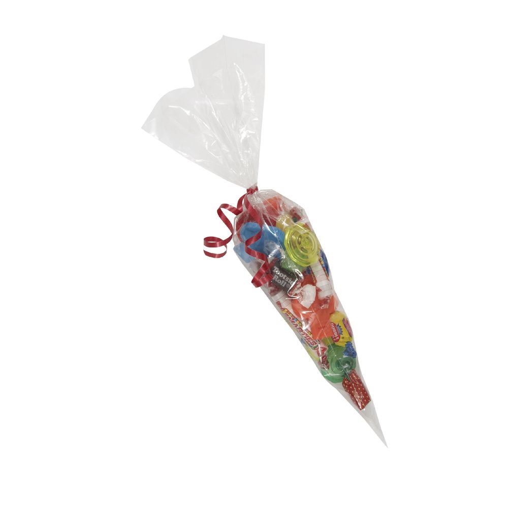 Unique - Clear Large Cone Cellophane Bags - Pack of 25