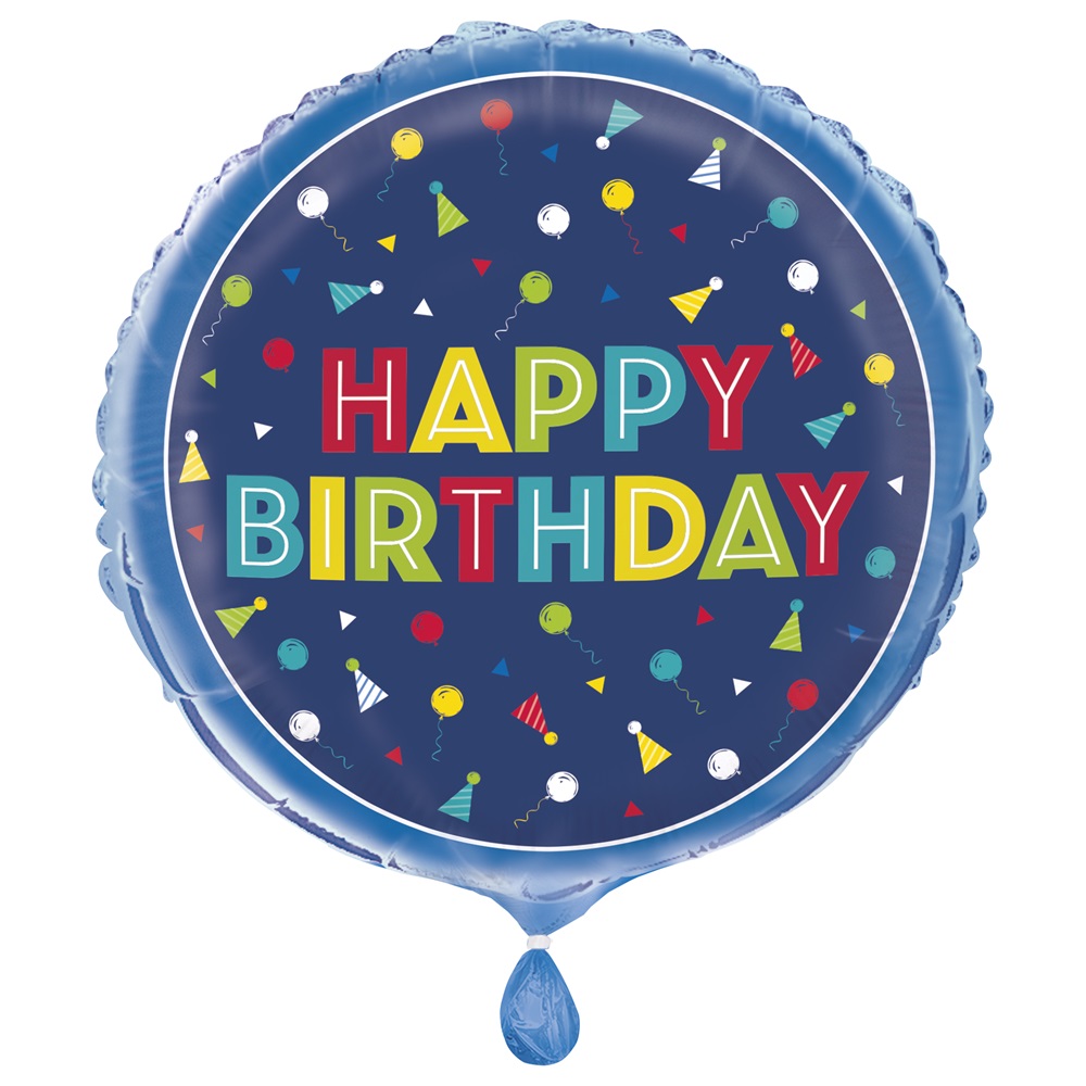 Unique - Happy Birthday Foil Balloon - 45.7 cm