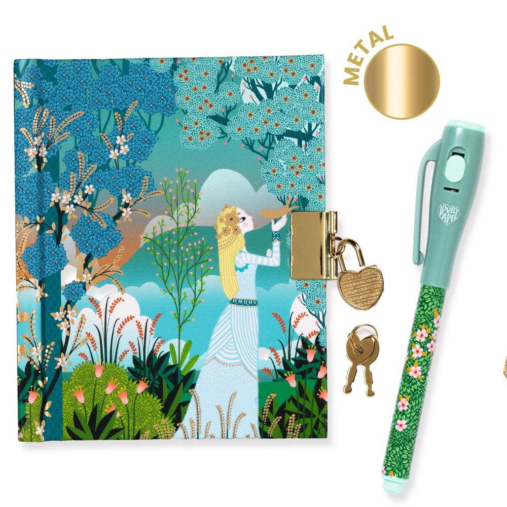 Djeco - Charlotte Little Secret Notebook Magic Pen