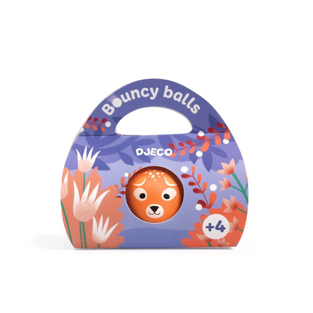 Djeco - Wild Animal Bouncing Balls - Style May Vary - 1 Pc - 4.5 cm