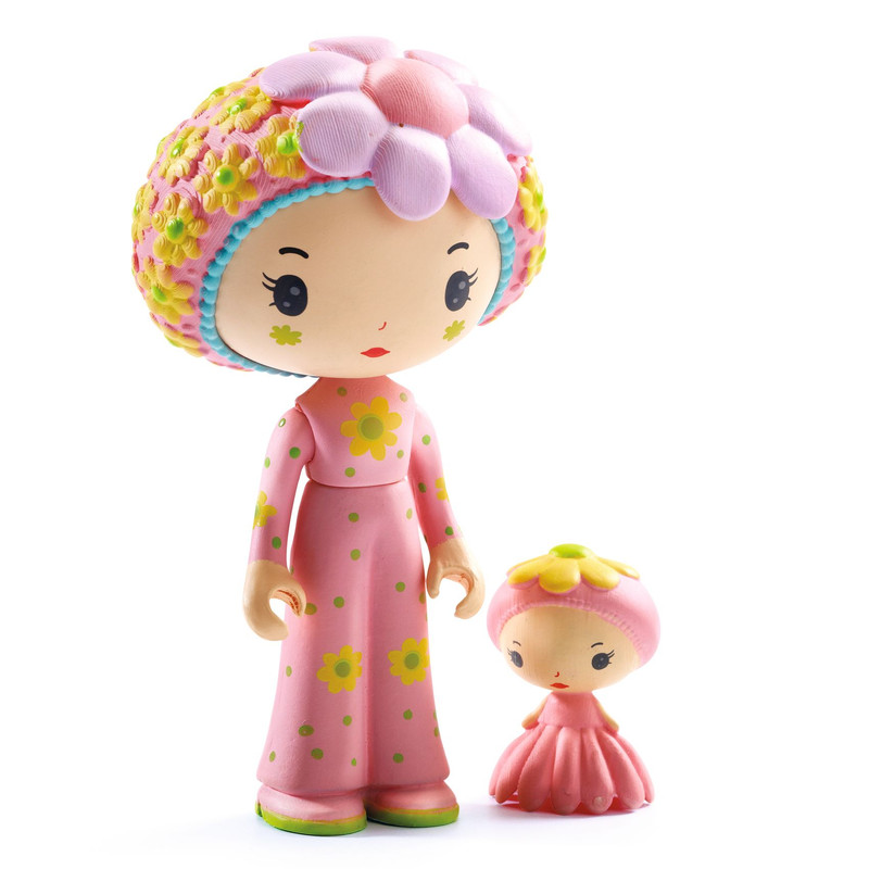 Djeco - Rose Tinyroom Tinyly Figures - 6 Pcs