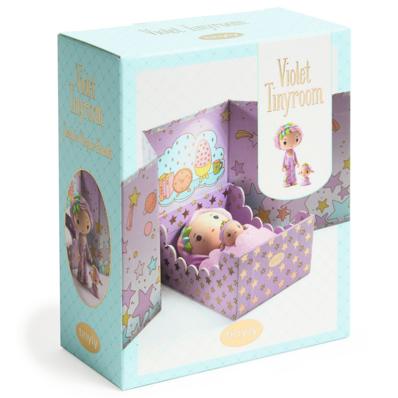 Djeco - Violet Tinyroom Tinyly Figures - 6 Pcs
