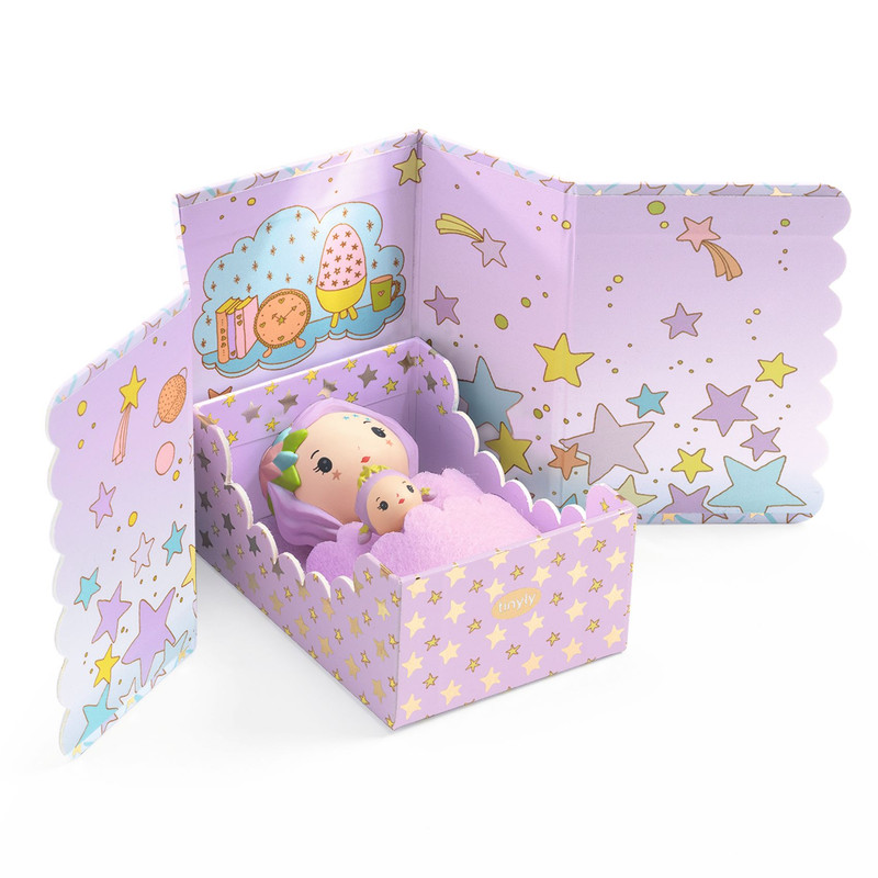 Djeco - Violet Tinyroom Tinyly Figures - 6 Pcs