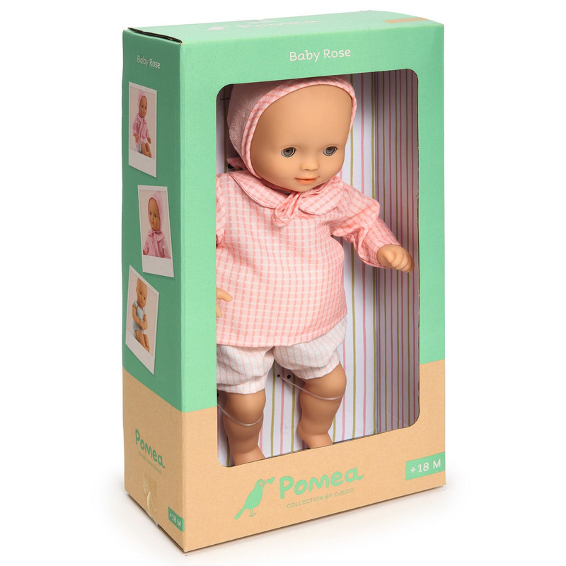 Djeco - Baby Rose Pomea Doll - 32 cm
