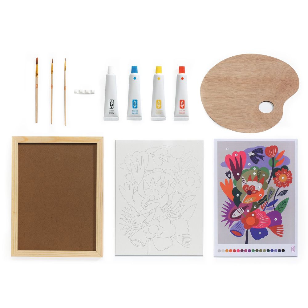 Djeco - Atelier 23 Colour Mixing DIY Painting Set Craft Kit - Multicolor