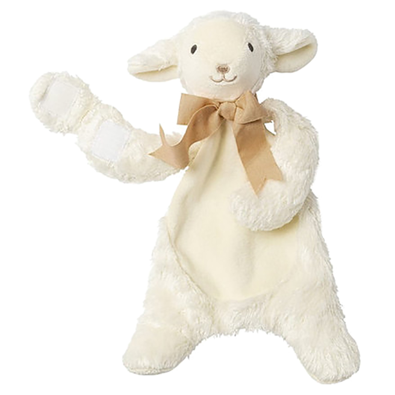 Maud n Lil - Organic Lamb Soft Toy Comforter - White/Sand