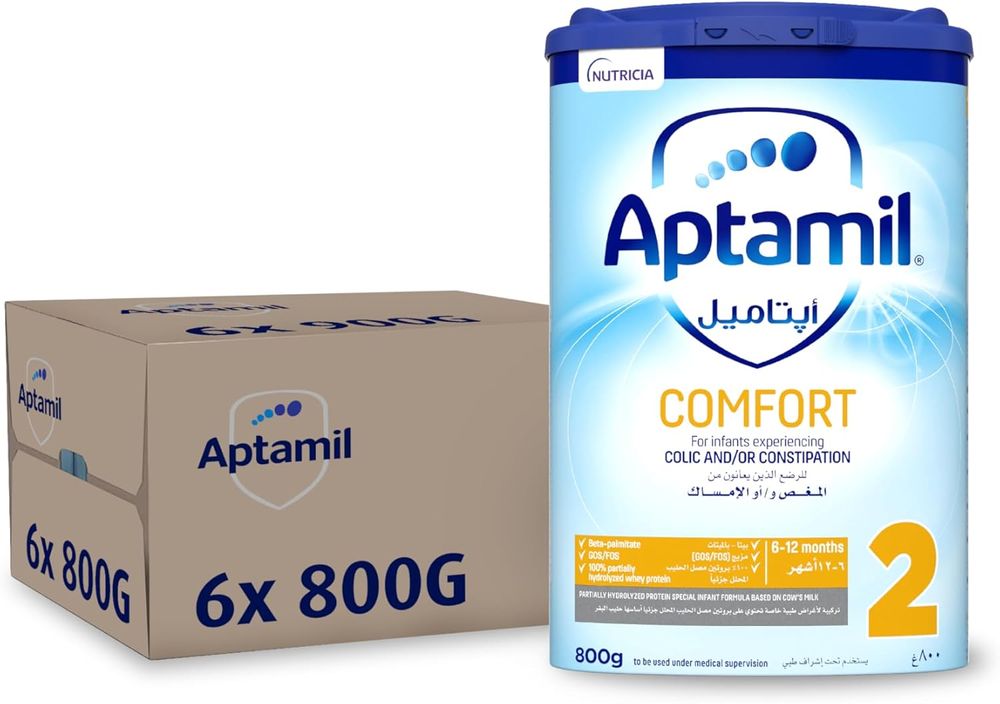 Aptamil - Comfort 2 Follow-On Formula Milk - 800g - Pack Of 6