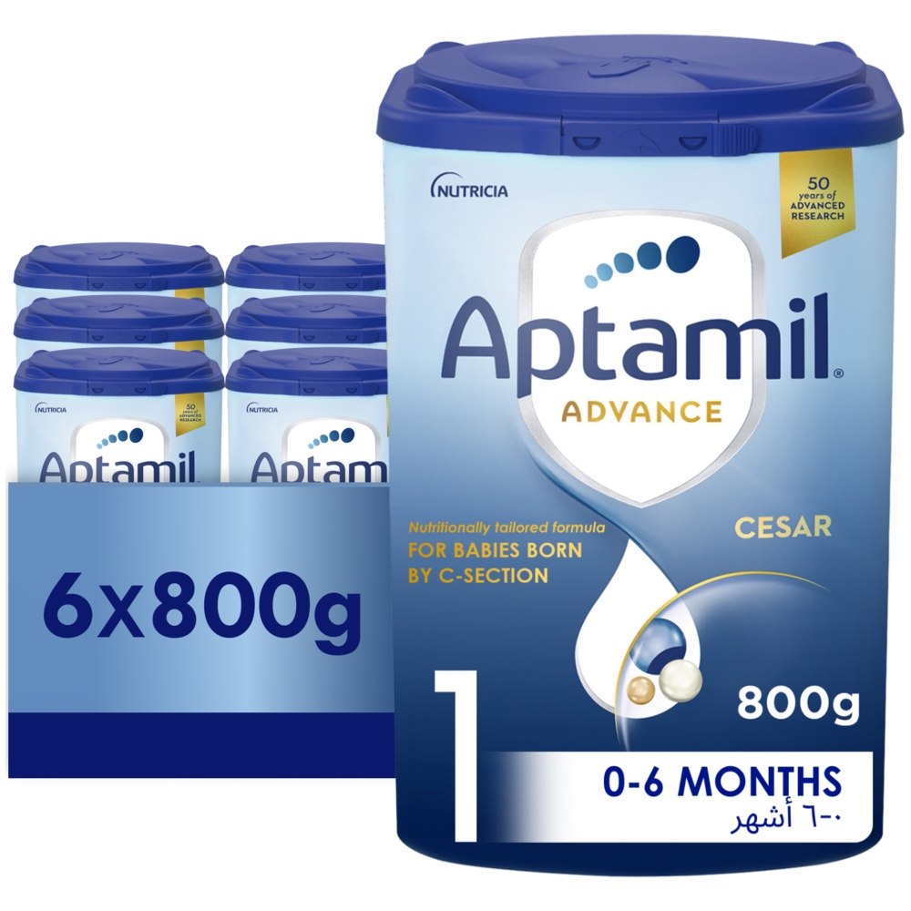 Aptamil - Advance Cesar 1 Infant Formula Milk - 800g - Pack Of 6