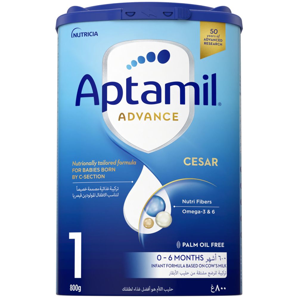 Aptamil - Advance Cesar 1 Infant Formula Milk - 800g - Pack Of 6