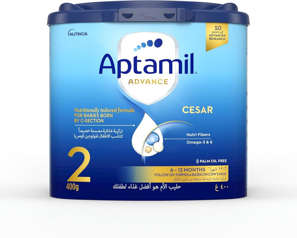 Aptamil - Advance Cesar 2 Follow-On Formula Milk - Pack of 6 - 400 gm