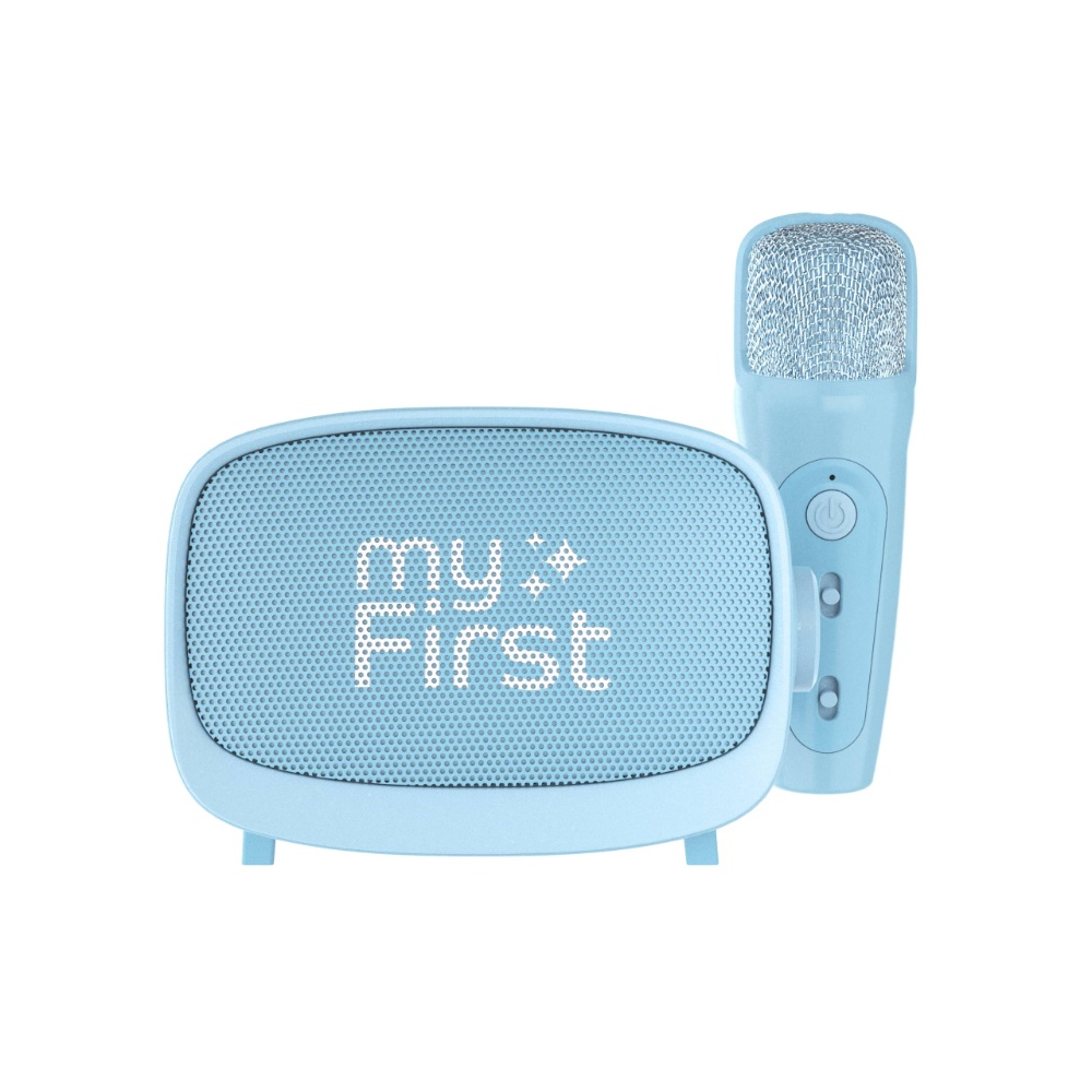 MyFirst - Kids Voice Portable Karaoke Machine With Wireless Mic - Blue