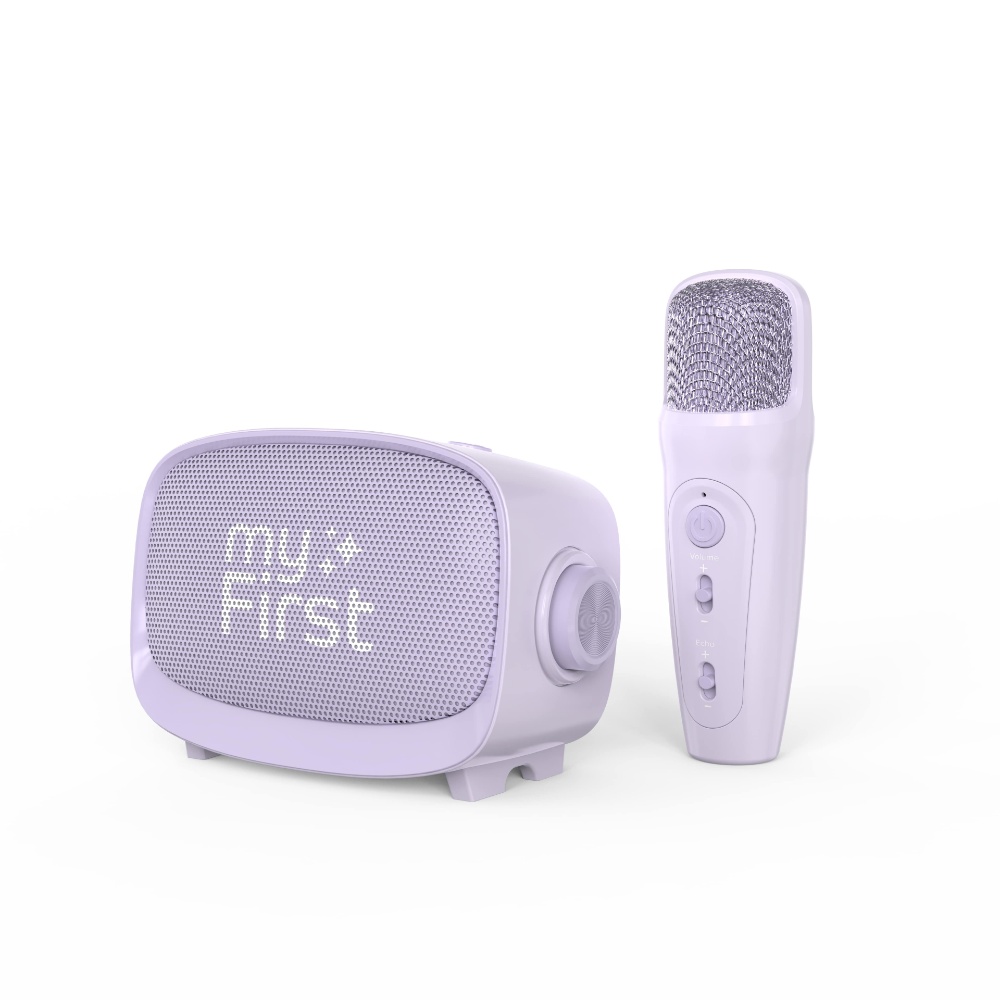 MyFirst - Kids Voice Portable Karaoke Machine With Wireless Mic - Purple