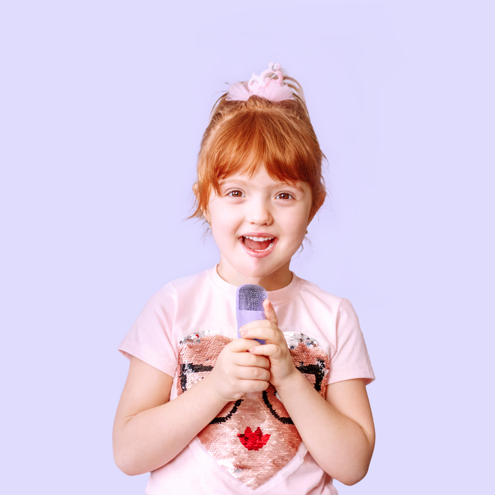 MyFirst - Kids Voice Portable Karaoke Machine With Wireless Mic - Purple