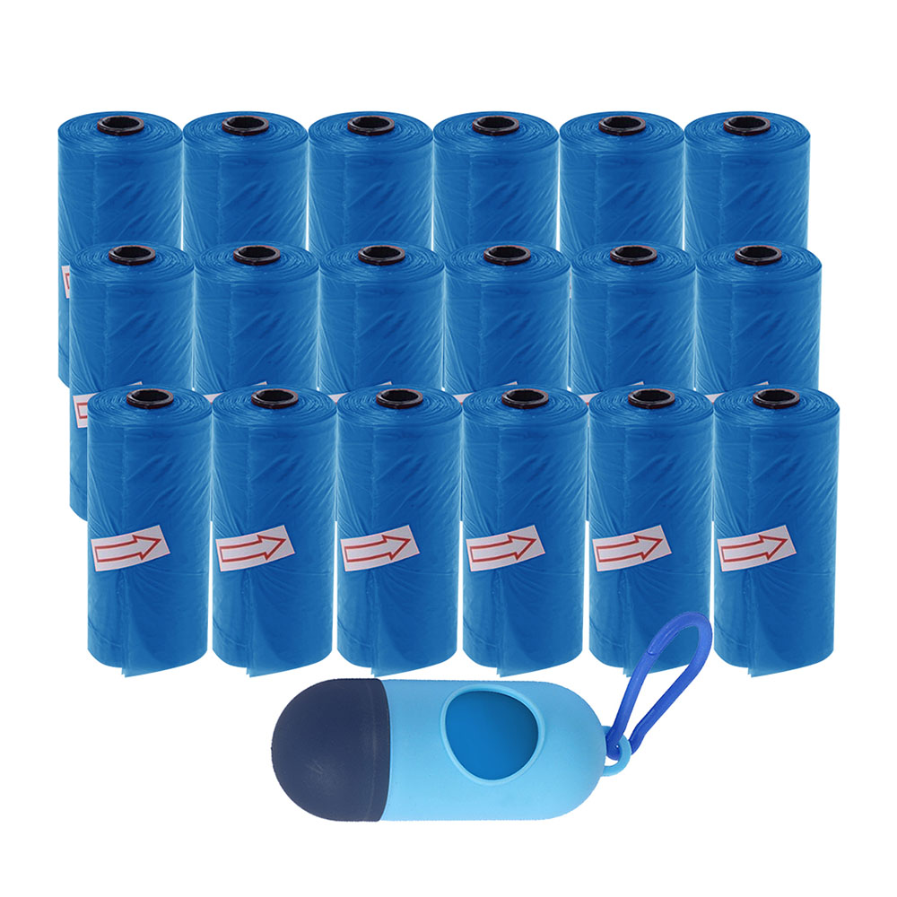 Star Babies - Disposable Scented Nappy Bag With Dispenser - Navy Blue - Pack of 18 - 276pcs