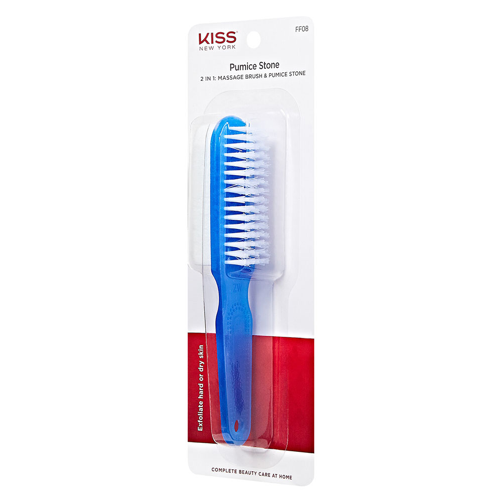 Kiss - 2-in-1 Pumice Stone With Brush