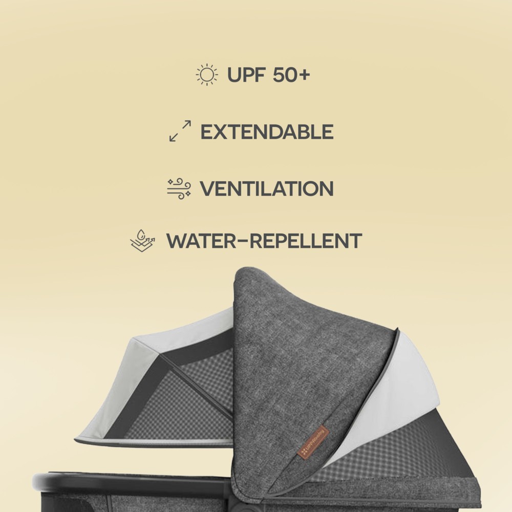 Uppababy Bassinet V3 - Charcoal Melange