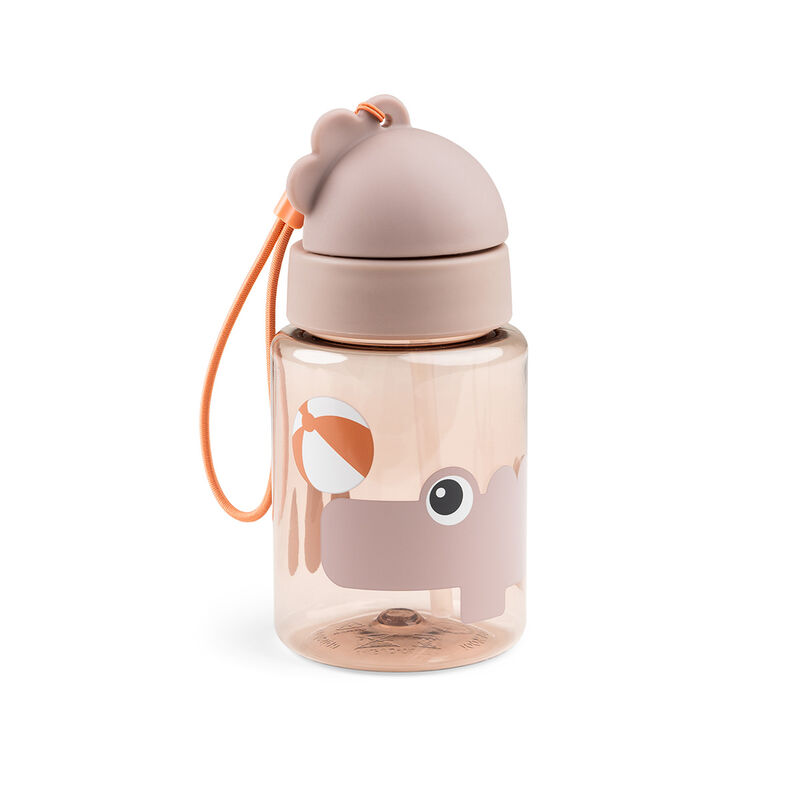 Done By Deer - Playground Printed Straw Bottle - Powder - 280ml