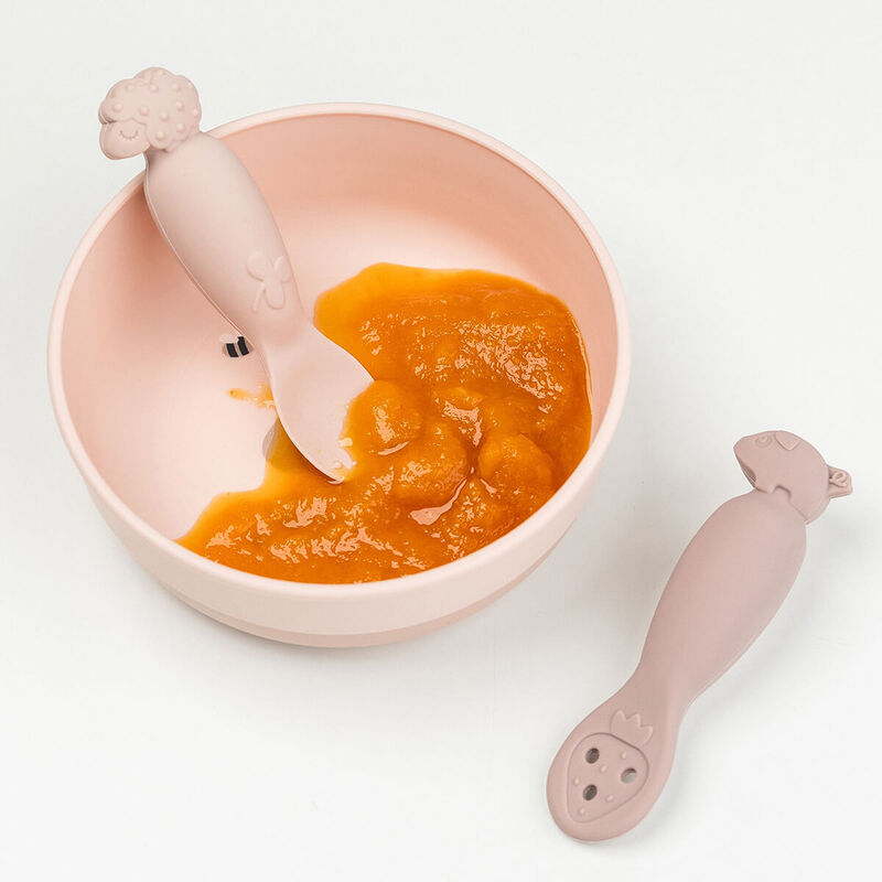 Done By Deer Learning Spoon Set - 2 Pcs - Tiny Farm - Sand