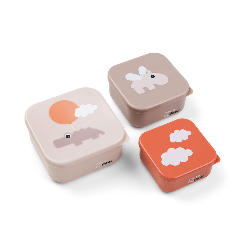 Done By Deer - Snack Box Set - 3 Pcs - Happy Clouds - Powder