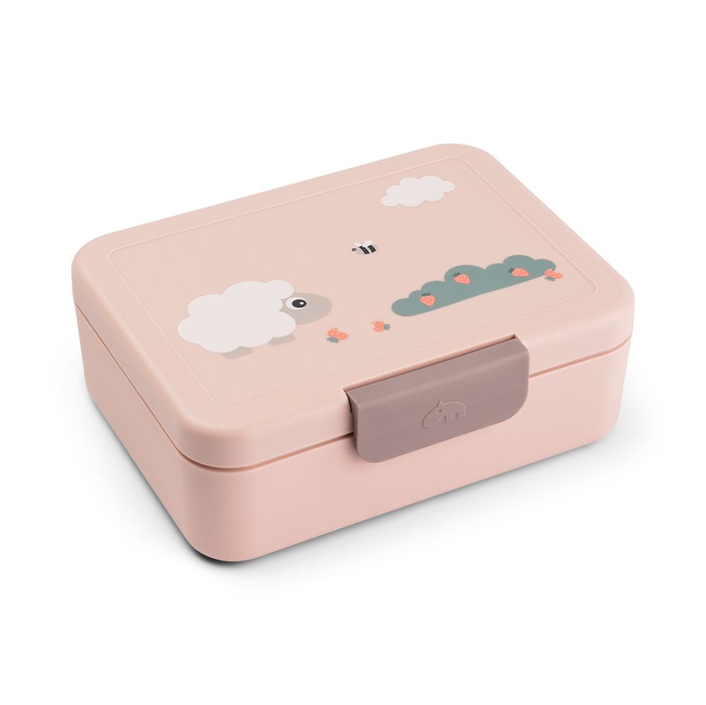 Done By Deer - Lunch Box With Divider - Tiny Farm Powder