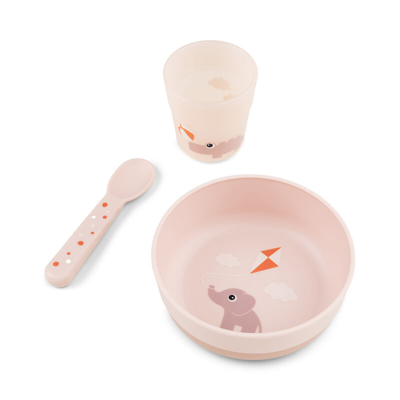Done By Deer - Foodie First Meal Set - 3 Pcs - Playground - Powder