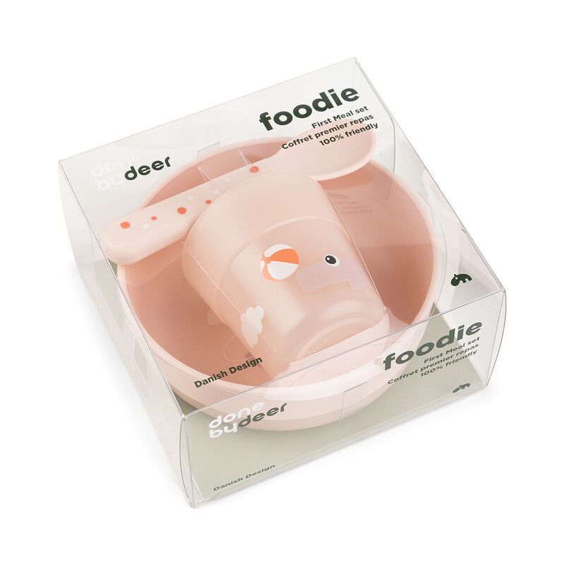 Done By Deer - Foodie First Meal Set - 3 Pcs - Playground - Powder