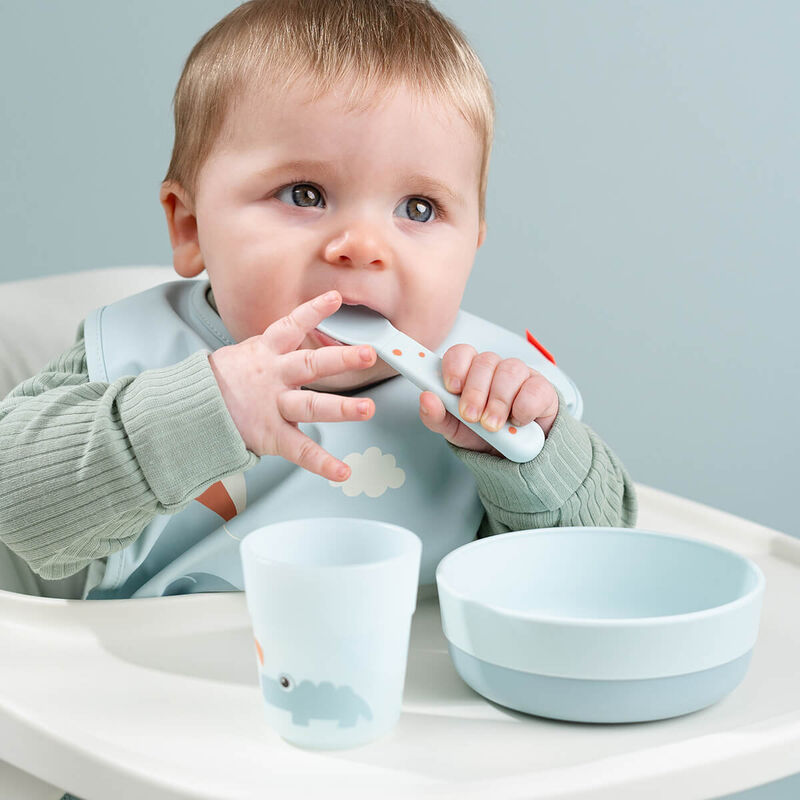 Done By Deer - Foodie First Meal Set - 3 Pcs - Playground - Powder