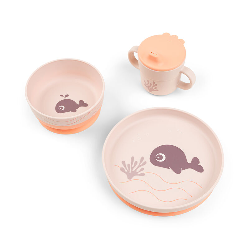 Done By Deer - Foodie Dinner Set - 3 Pcs - Wally - Powder