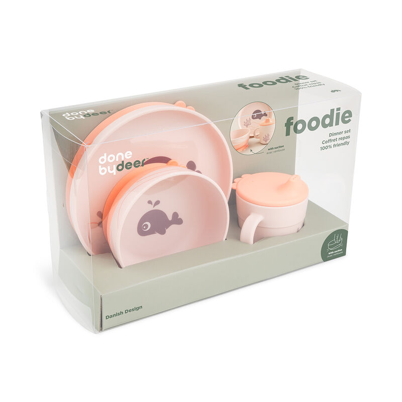 Done By Deer - Foodie Dinner Set - 3 Pcs - Wally - Powder