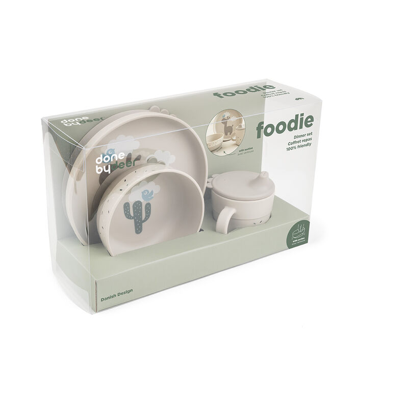 Done By Deer - Foodie Dinner Set - 3 Pcs - Lalee - Sand