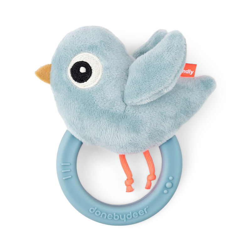 Done By Deer - Sensory Rattle With Teether - Birdee