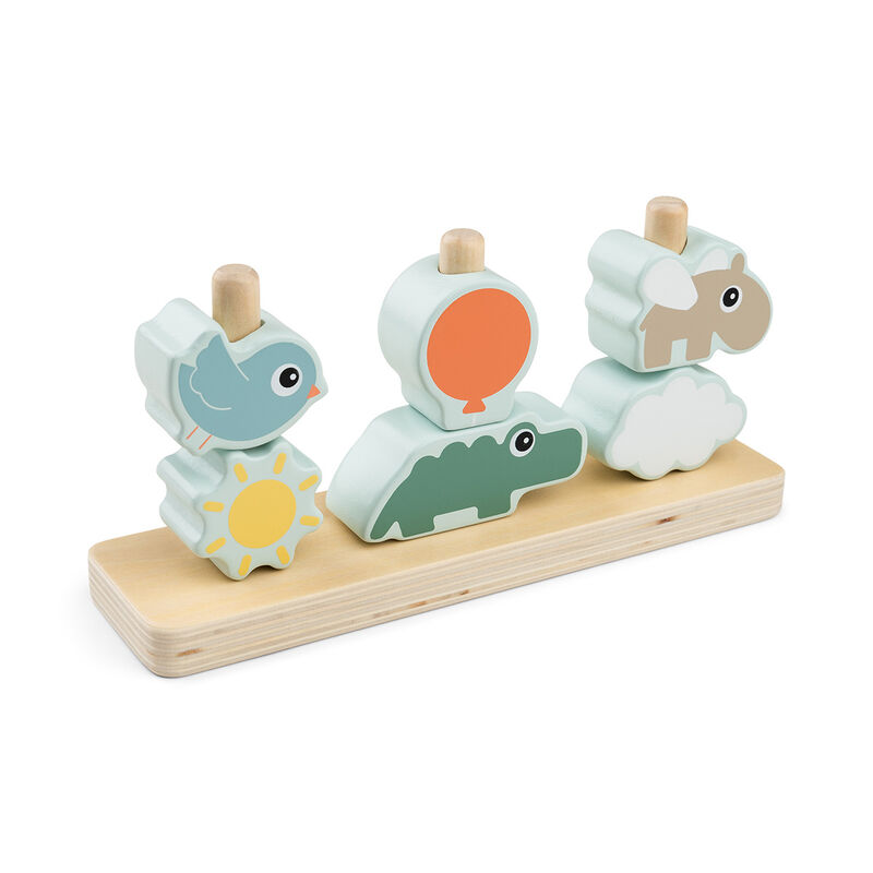 Done By Deer - Stacking Toy Happy Clouds - Color Mix