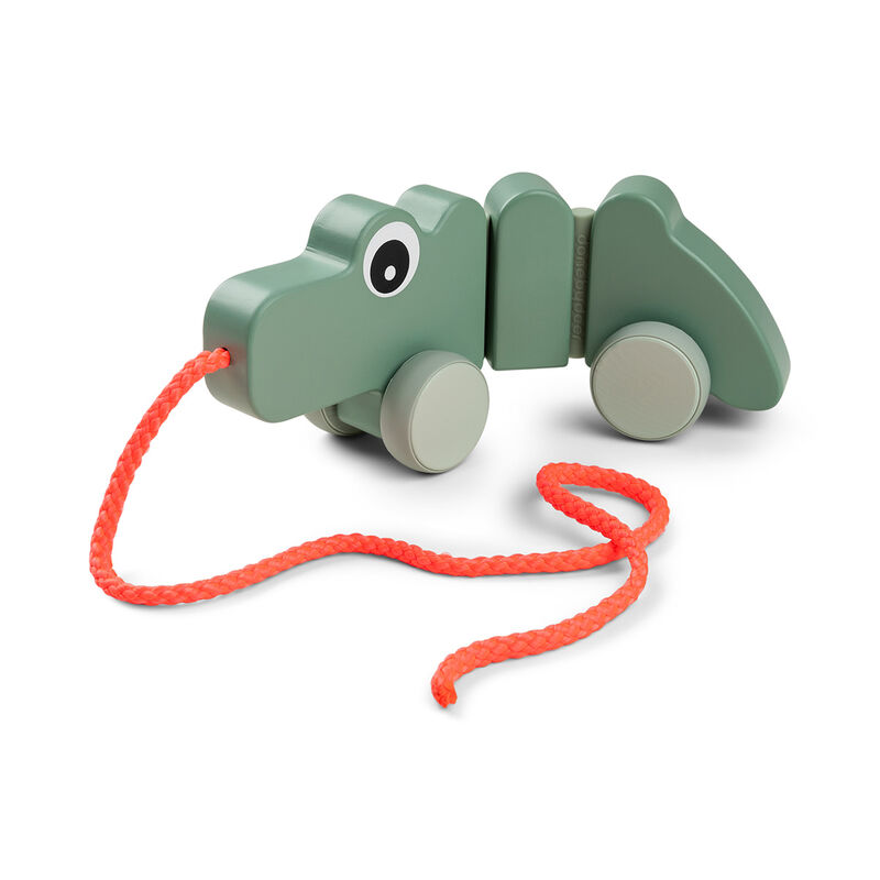 Done By Deer - Pull Along Wiggle Toy - Croco Green