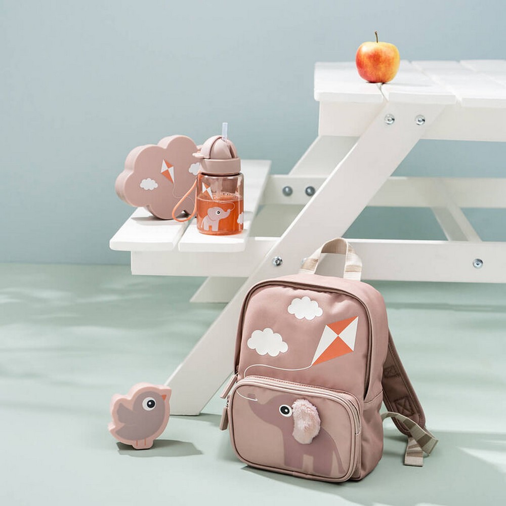 Done By Deer - Kids Canvas Backpack - Elphee - Powder - 10-Inch/25.5cm