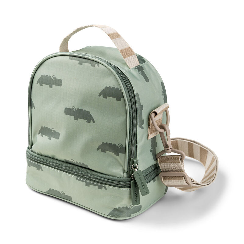 Done By Deer - Kids Insulated Lunch Bag - Croco - Green