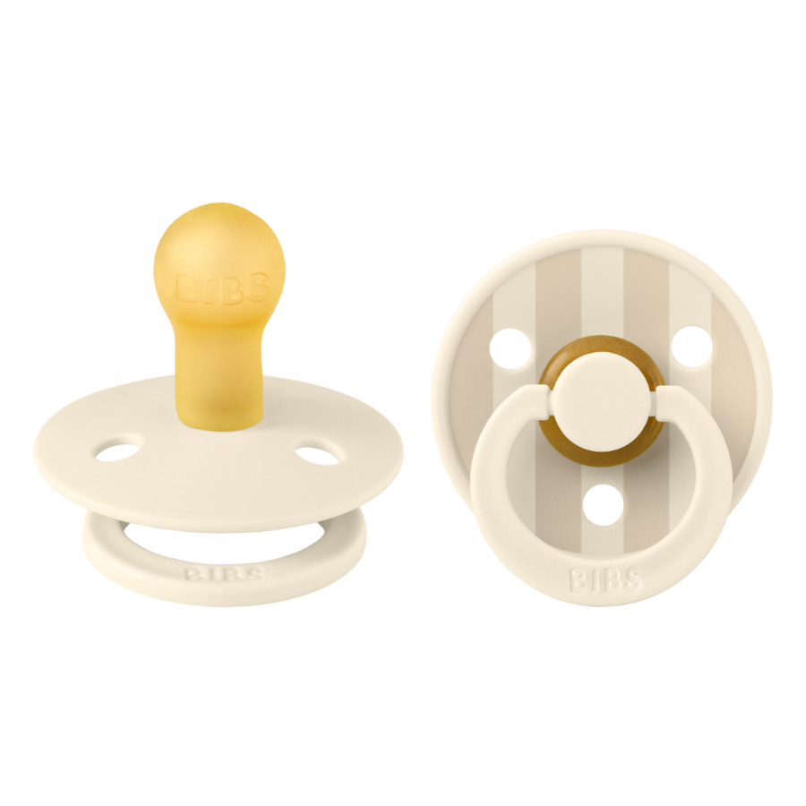 Bibs - Studio Colour Pacifier - Ivory Vanilla Mix - Size 2 - 2pcs