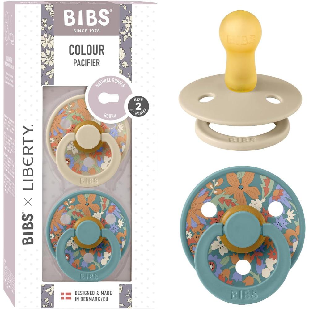Bibs - Liberty June Blossom Colour Pacifier - Size 2 - Vanilla Hush Mix - 2 Pcs