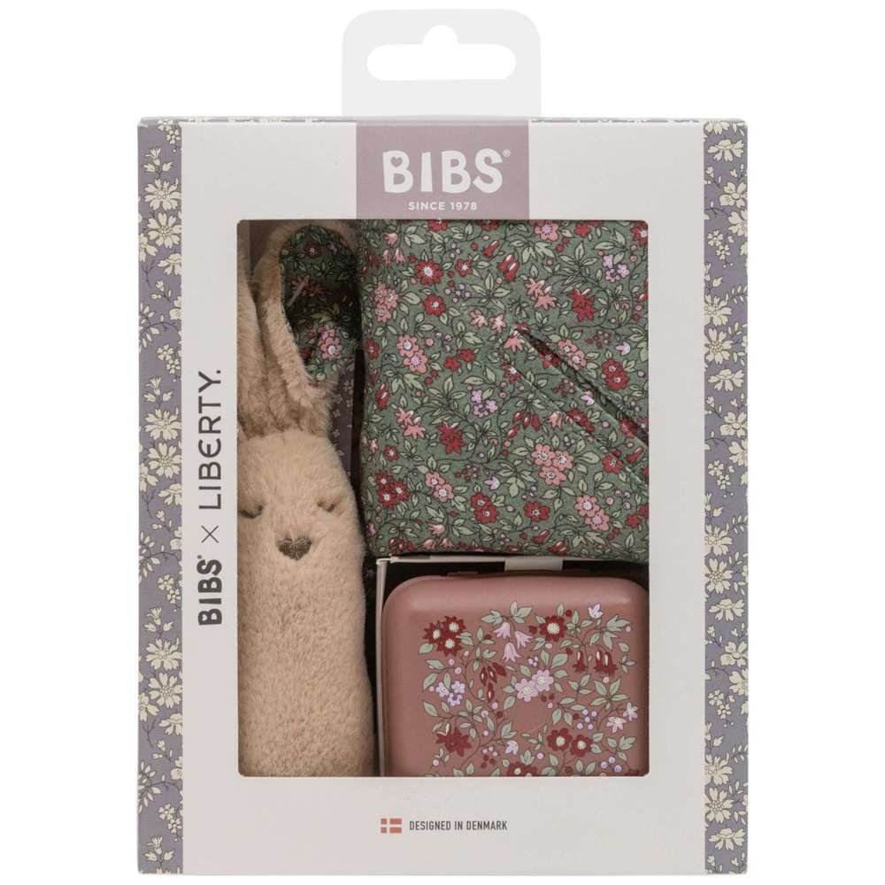 Bibs - Liberty Christmas Baby Set - Chamomile Lawn - Woodchuck - 4 Pcs