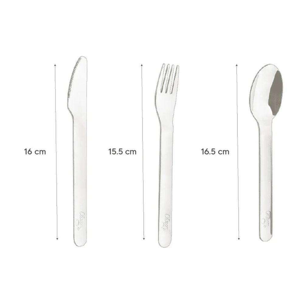 Citron - Cutlery Set With Silicon Case - Brown