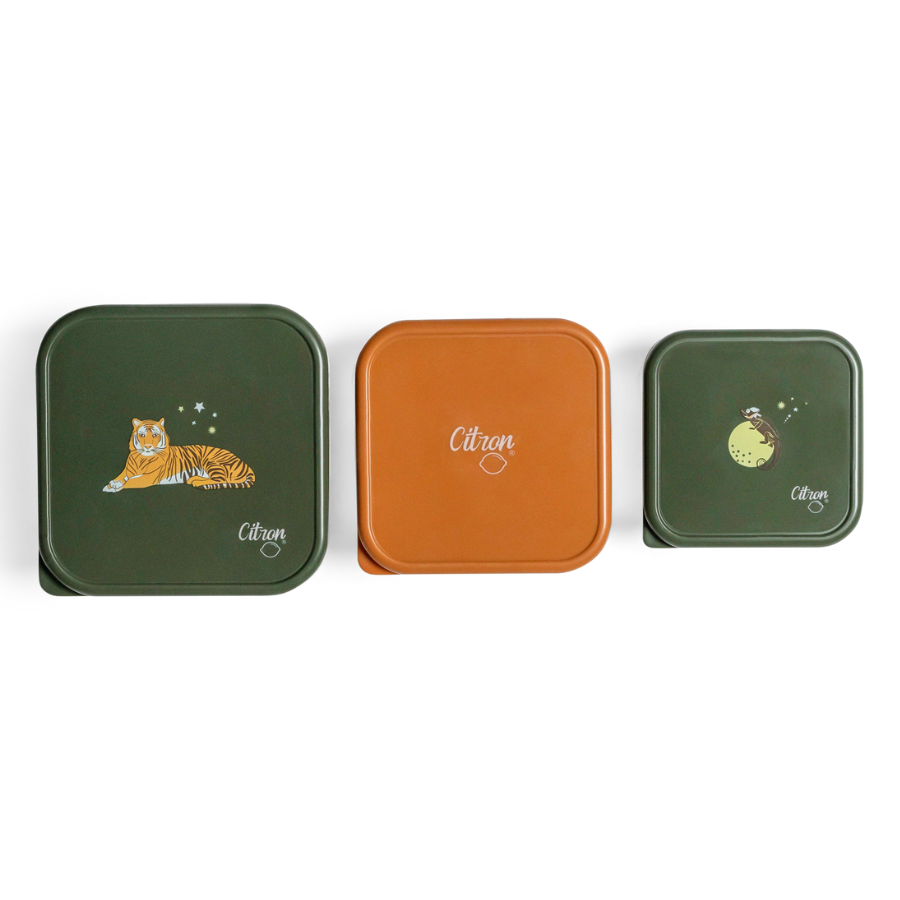 Citron - Stainless Steel Nesting Lunch Box - 3pcs