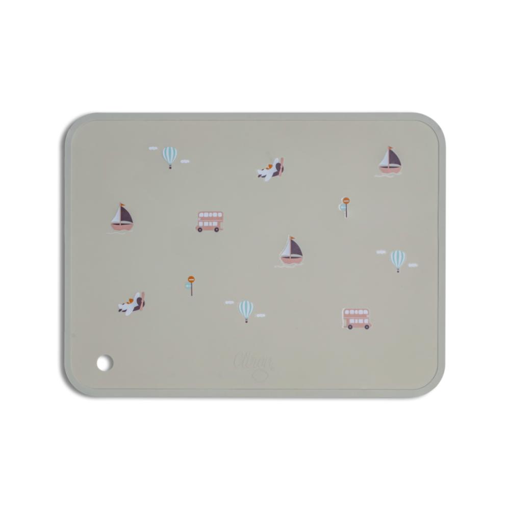 Citron Silicone Placemat Rectangle - Vehicles