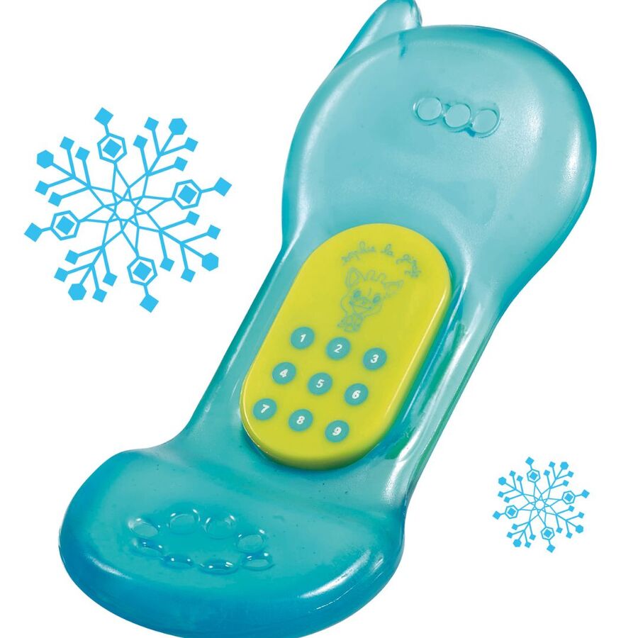 Sophie La Girafe - Ice Bite Telephone Teether Blue/Yellow