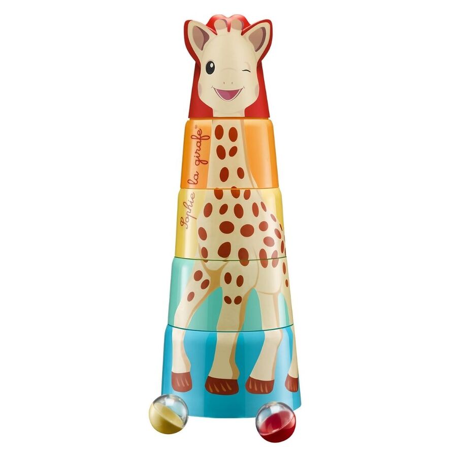 Sophie La Girafe - Giant Tower 3 in1 Stacking Toy - Multicolor