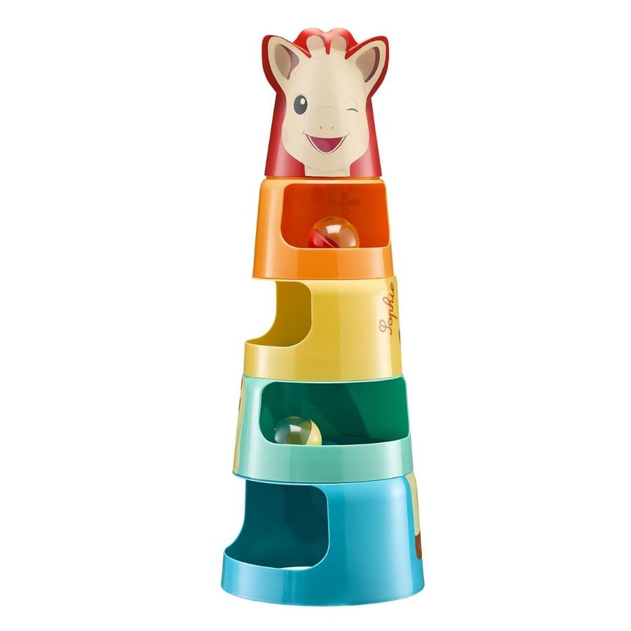 Sophie La Girafe - Giant Tower 3 in1 Stacking Toy - Multicolor