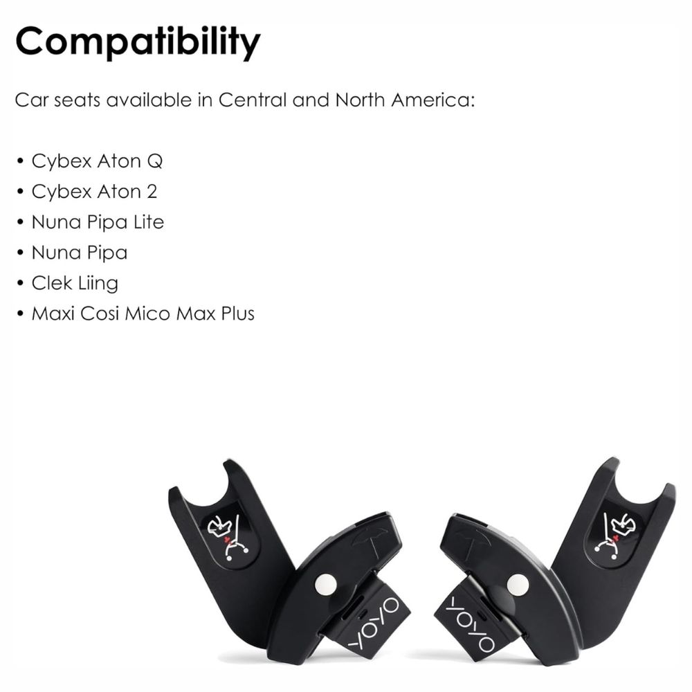Stokke - YOYO Car Seat Adapters - Black