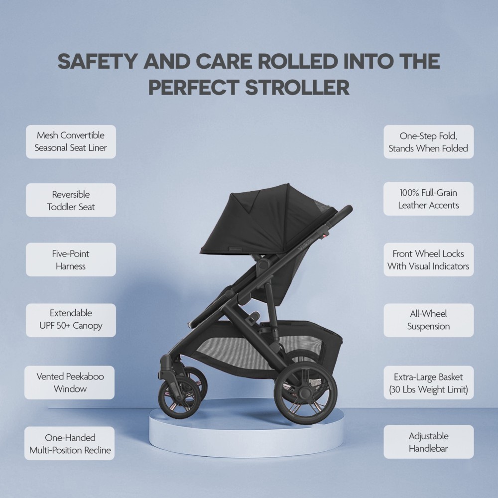 Uppababy - Vista V3 Stroller Dillan - Stone Blue