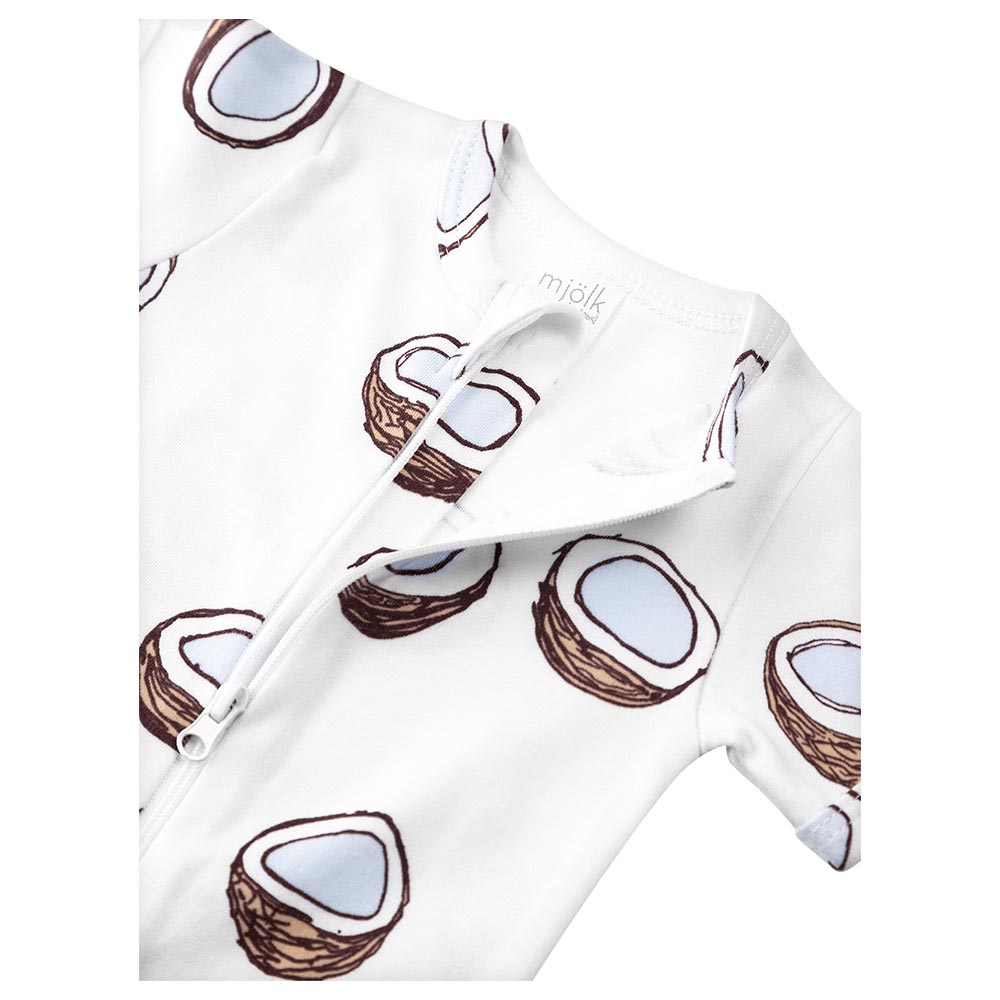 Mjolk Sleep and Play Romper Coconuts